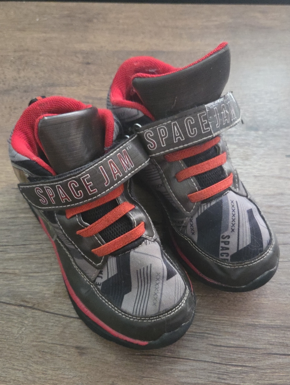 Kids' Black and Red Athletic Sneakers